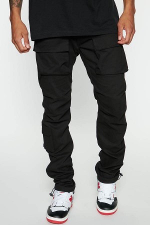 Black Fashion Nova All Good Cargo Men Pants USA | 490765GBR