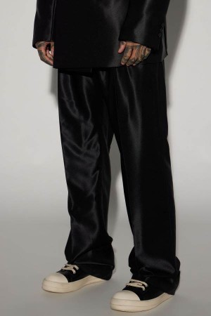 Black Fashion Nova Call On Me Relaxed Flare Men Pants USA | 518426QHY