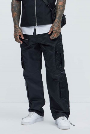 Black Fashion Nova Colter Straight Men Pants USA | 425063UKO