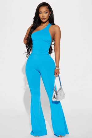 Blue Fashion Nova Story Continues Pant Set Women Pants USA | 609325PYN