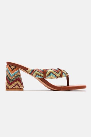 Brown Fashion Nova Find Your Oasis Heeled Women Sandals USA | 630479JKD