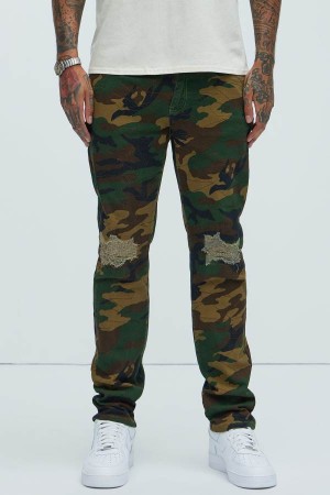 Camo Fashion Nova Got To Stay Up Straight Men Pants USA | 196405UGD