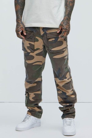 Camo Fashion Nova Jameson Elastic Waist Men Pants USA | 915263OIH