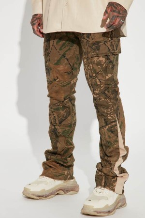 Camo Fashion Nova On The Hunt Cargo Flared Men Pants USA | 518296GKN