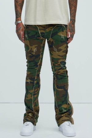 Camo Fashion Nova Wait For It Flare Men Pants USA | 875041DHS