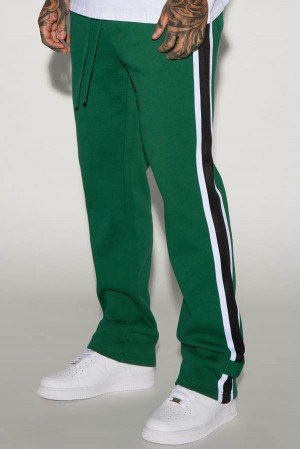 Green Fashion Nova Brantley Straight Men Sweatpants USA | 701654YKG