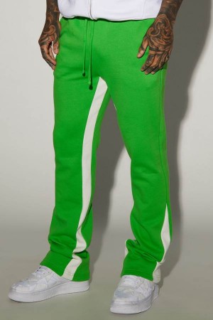 Green Fashion Nova Tyson Flared Men Sweatpants USA | 173284ZVC