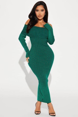 Jade Fashion Nova Juniper Sweater Maxi Women Dress USA | 358092QGL