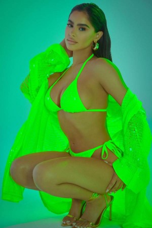 Light Green Fashion Nova Cocktails By The Pool Cover Up Top Women Tops USA | 318592DVB