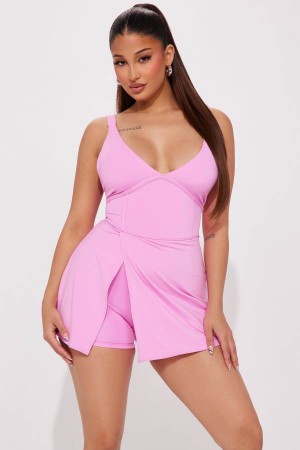 Pink Fashion Nova Came To Play Mini Women Dress USA | 915043QVH