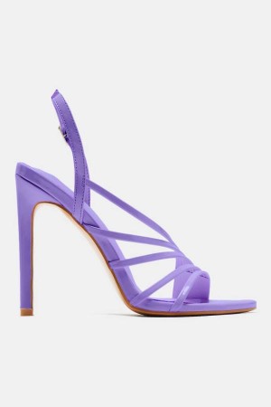 Purple Fashion Nova Nice And Sweet Heeled Women Sandals USA | 901587PXA