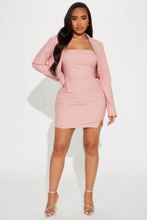 Purple Fashion Nova Nine to Five Mini Set Women Dress USA | 539264JUH