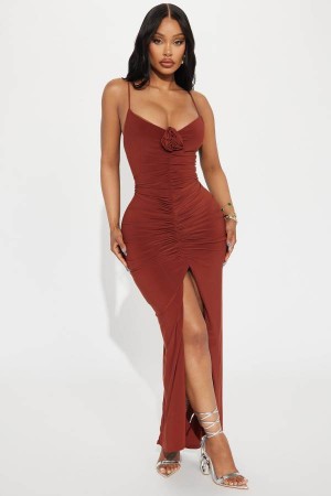 Red Fashion Nova Look My Way Maxi Women Dress USA | 075293FYG