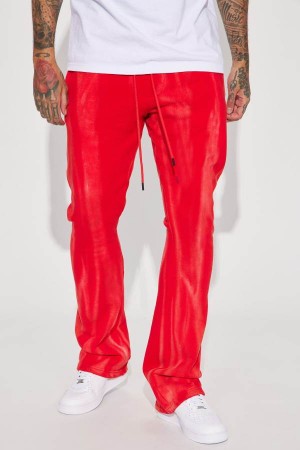 Red Fashion Nova On The Radar Flared Men Sweatpants USA | 605431YXW