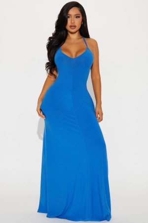 Royal Fashion Nova Let Be Real Maxi Women Dress USA | 659132HNF