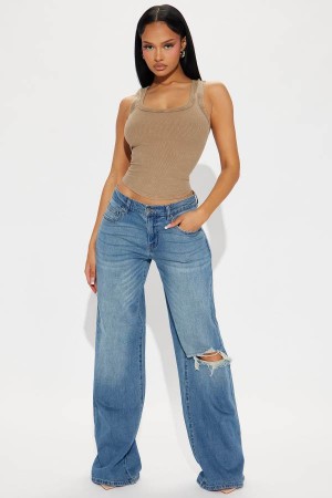 Wash Fashion Nova Down Your Block Flare Women Jeans USA | 082165ISW