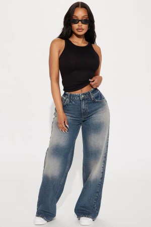 Wash Fashion Nova On To The Next Straight Leg Women Jeans USA | 984326JKL