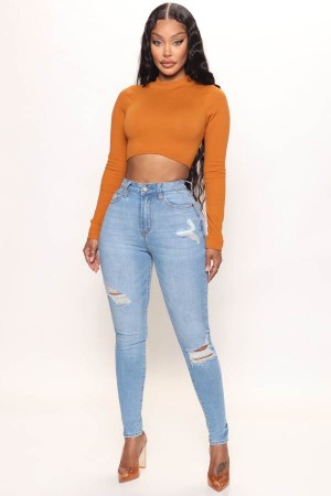 Wash Fashion Nova Sneaking Out Stretch Skinny Women Jeans USA | 458796MZQ