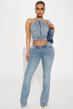 Wash Fashion Nova So Compatible Bootcut Women Jeans USA | 840973KMT