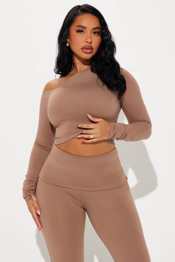 Beige Fashion Nova Bri Pant Set Women Pants USA | 357601ZOW