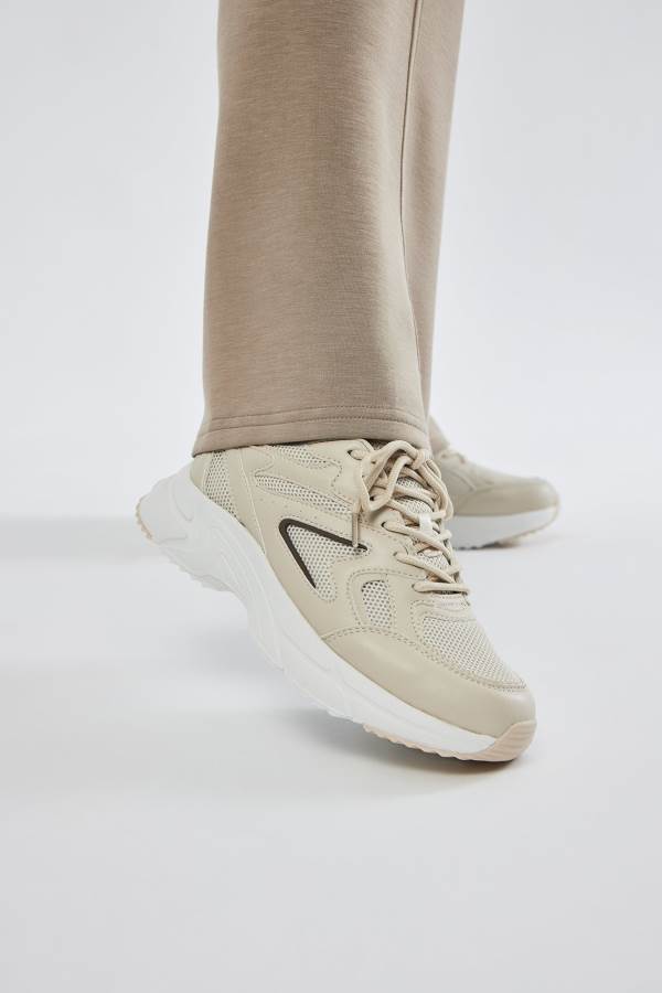 Beige Fashion Nova Jump Start Women Sneakers USA | 457619MJD