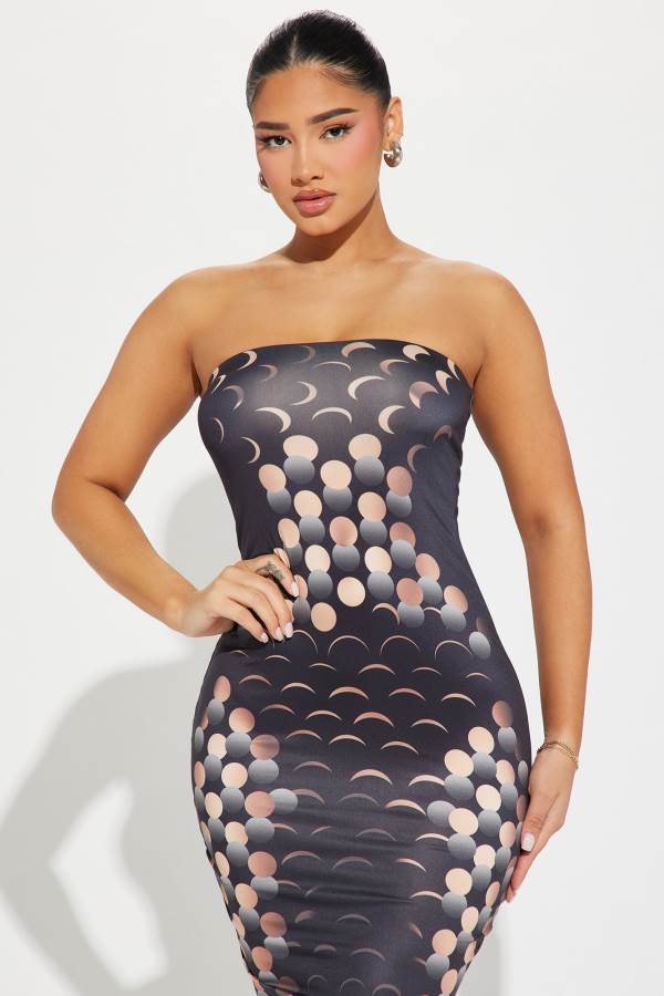 Black Fashion Nova Connect Me Maxi Women Dress USA | 820156XET