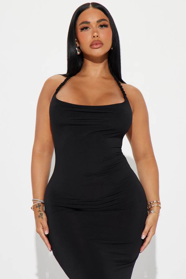 Black Fashion Nova Hannah Multiway Backless Maxi Women Dress USA | 204173YGQ