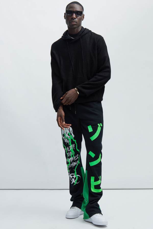 Black Fashion Nova Major Toxic Men Sweatpants USA | 053849MAW