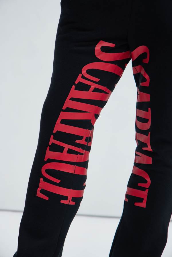 Black Fashion Nova Scarface Men Sweatpants USA | 406378BWN