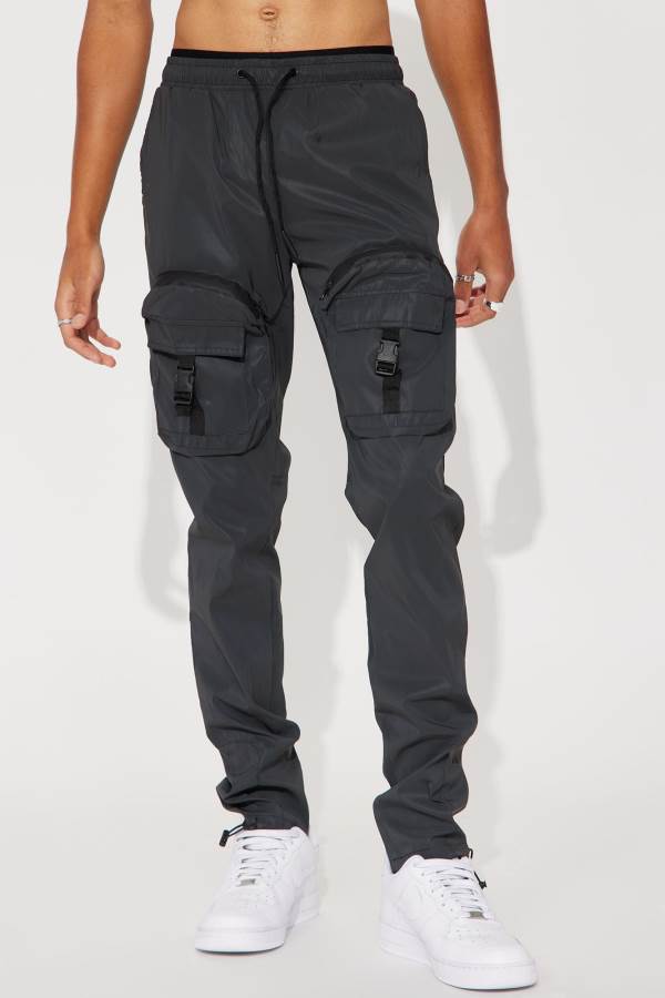 Black Fashion Nova Slim To None Cargo Men Pants USA | 619023ATV