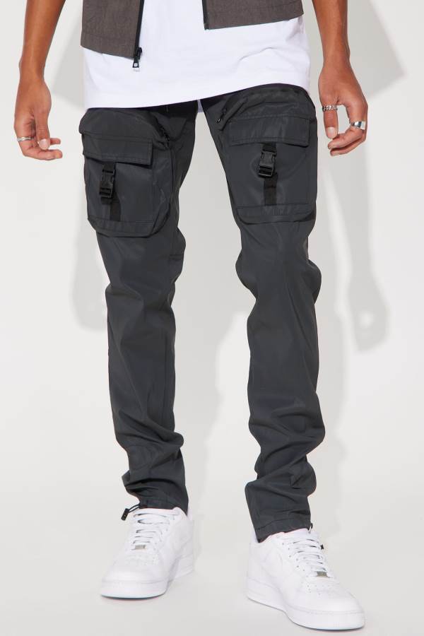 Black Fashion Nova Slim To None Cargo Men Pants USA | 619023ATV