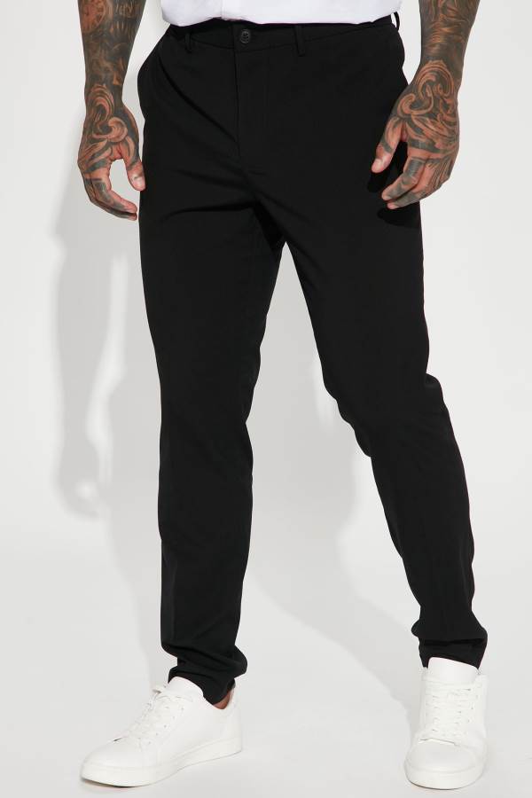 Black Fashion Nova The Modern Stretch Slim Men Pants USA | 971326IQO