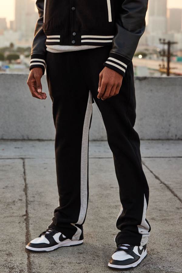 Black Fashion Nova Tyson Flared Men Sweatpants USA | 847395MDP