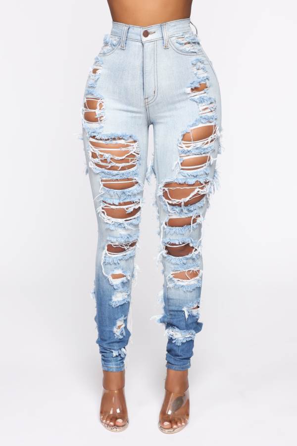 Blue Fashion Nova Cheap Thriller High Rise Women Jeans USA | 362109JGW