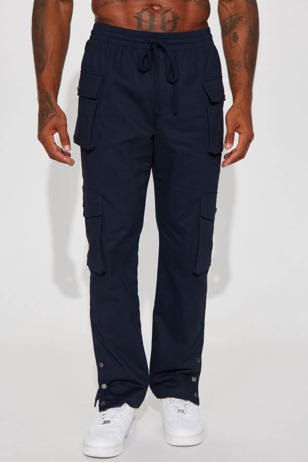 Blue Fashion Nova Worker Cargo Men Pants USA | 509618WXC