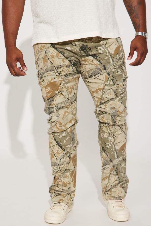 Camo Fashion Nova Get Into It Skinny Flared Men Pants USA | 325741IHM