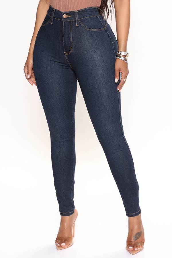 Dark Blue Fashion Nova Classic Beauty Booty Lifter Skinny Women Jeans USA | 068549YOF