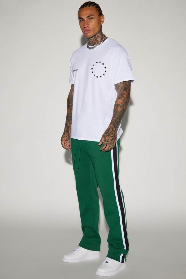 Green Fashion Nova Brantley Straight Men Sweatpants USA | 701654YKG