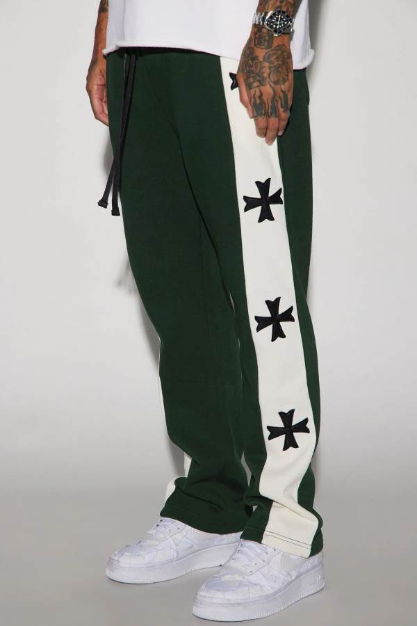 Green Fashion Nova Desmond Straight Men Sweatpants USA | 065817FAT