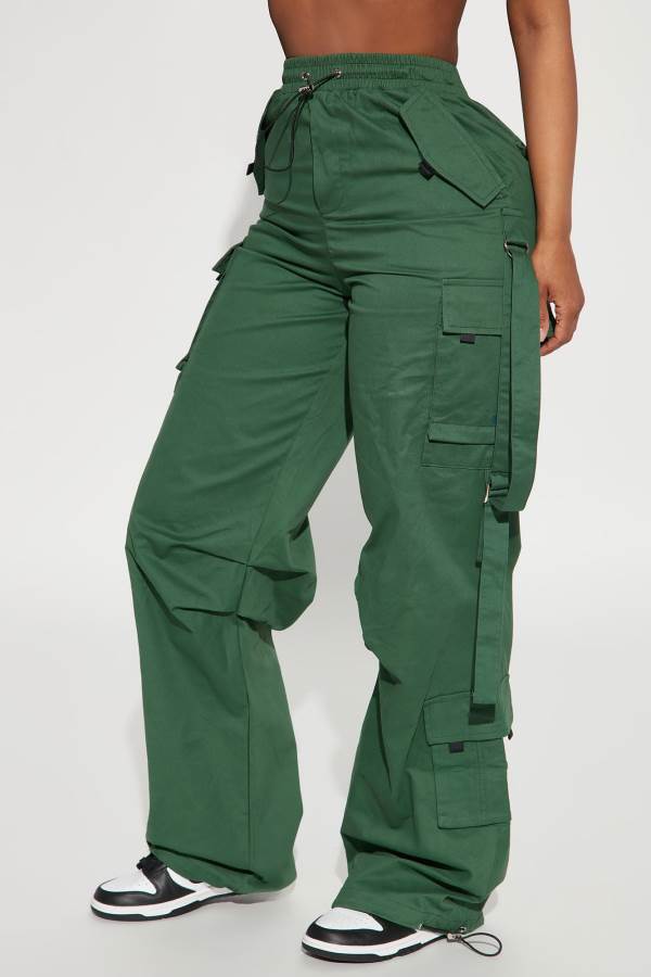 Green Fashion Nova Don't Mess Around Cargo Women Pants USA | 437602CZH