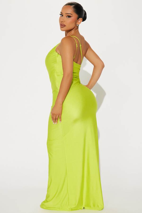 Light Green Fashion Nova Celia Cut Out Maxi Women Dress USA | 943705NBK