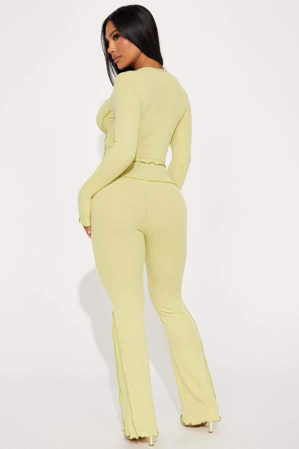 Light Green Fashion Nova Hang Out With Me Pant Set Women Pants USA | 210948CQN