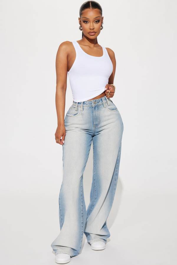 Light Wash Fashion Nova Mesquit Y2K Baggy Women Jeans USA | 408372FPJ