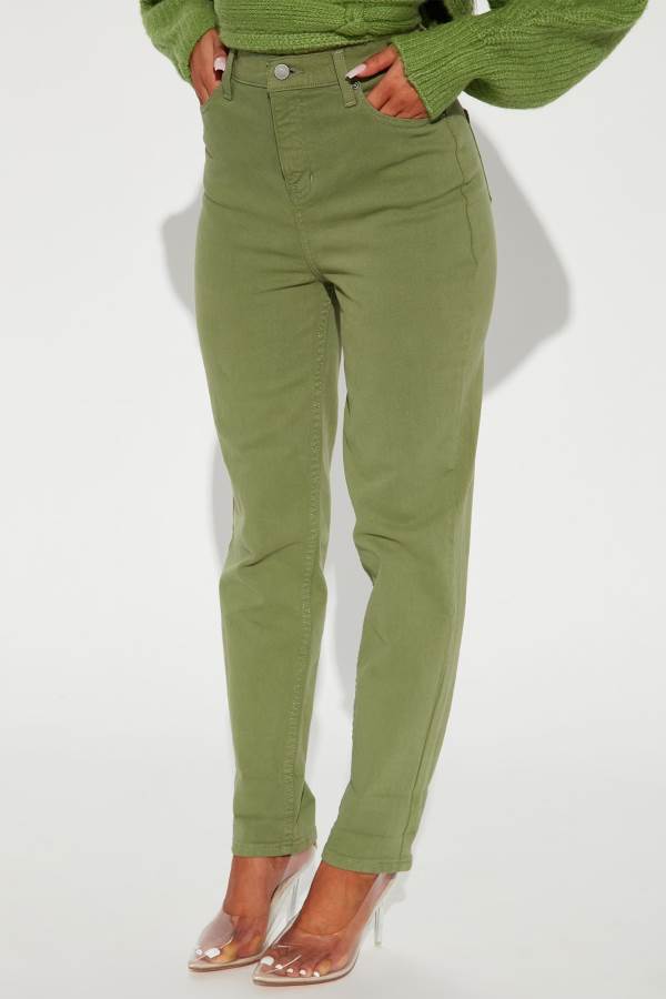 Olive Fashion Nova Letting Loose Mom Women Jeans USA | 592136RYJ