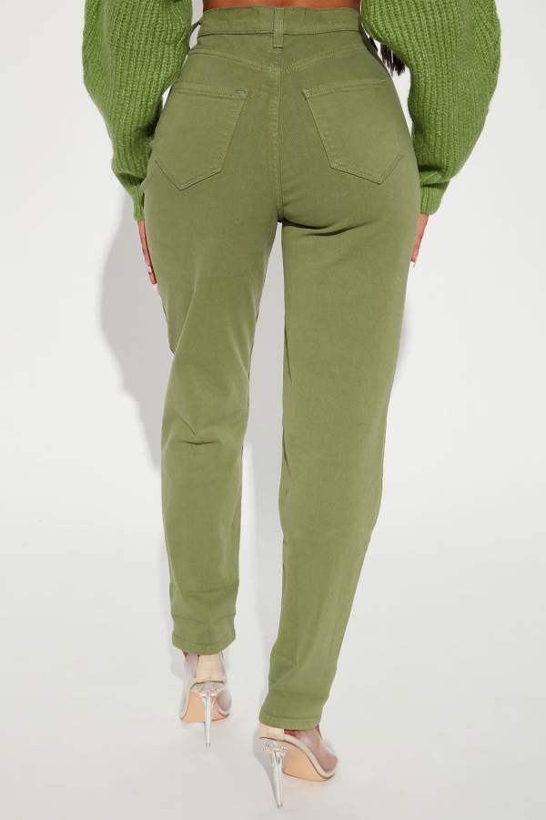 Olive Fashion Nova Letting Loose Mom Women Jeans USA | 592136RYJ