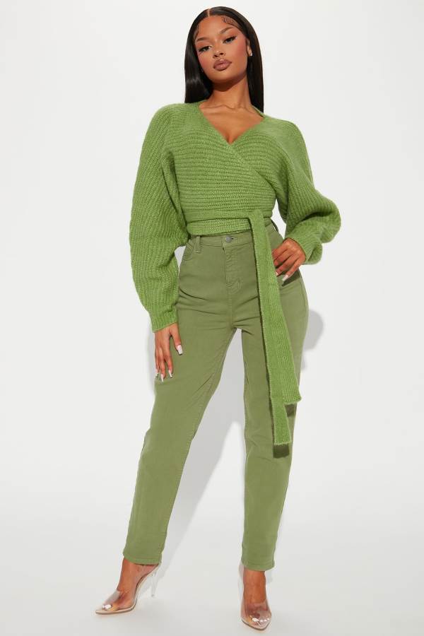 Olive Fashion Nova Letting Loose Mom Women Jeans USA | 592136RYJ