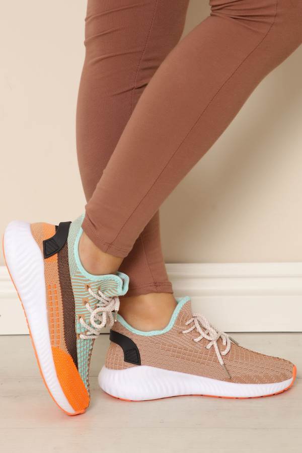 Orange Fashion Nova All The Hype Women Sneakers USA | 268537VFX