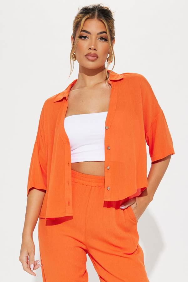 Orange Fashion Nova Greece Fantasy Pant Set Women Pants USA | 309487OWT