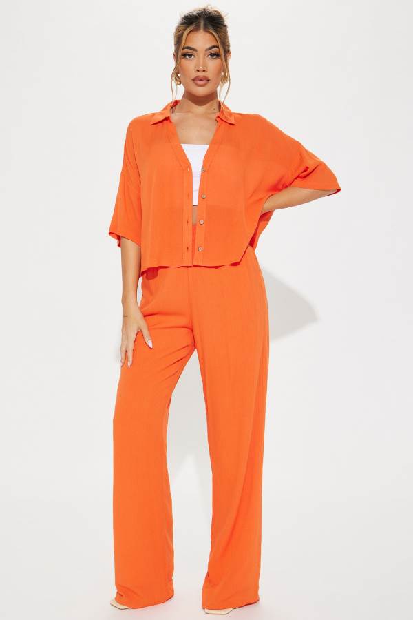 Orange Fashion Nova Greece Fantasy Pant Set Women Pants USA | 309487OWT