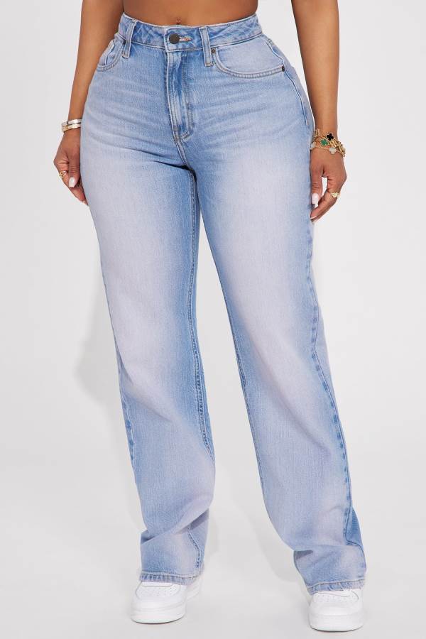 Pink Fashion Nova Favorite Forever Tinted Straight Leg Women Jeans USA | 926308HSN